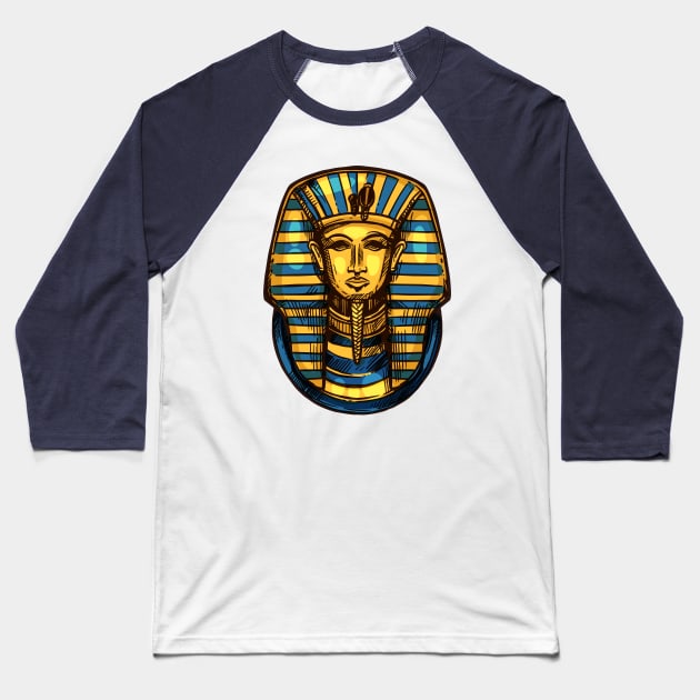 Tutankhamun Baseball T-Shirt by NewWorldIsHere